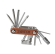 SW023 Switch multitool ST122 Multitool met 11 functies met houten behuizing
Inbussleutels 2-2,5-3-4-5-6-8
Platte schroevendraaier
Kruiskopschroevendraaier
Torx T25
Kettingsplitser
Het gereedschap dat uw fietstocht kan redden
 Switch Multitool 122